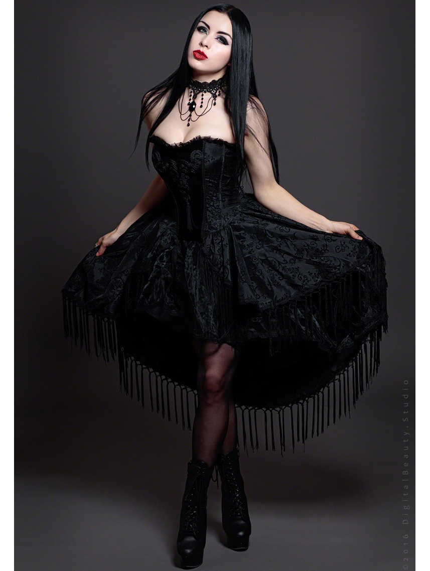 high low gothic dress