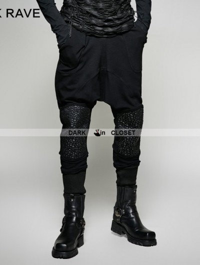 Punk Rave Black Gothic Heavy Punk Harem Pants for Men - DarkinCloset.com