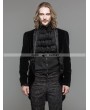 Devil Fashion Black Velvet Gothic Swallow Tail Jacket for Men