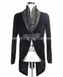 Devil Fashion Black Velvet Gothic Swallow Tail Jacket for Men