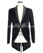 Devil Fashion Black Velvet Gothic Swallow Tail Jacket for Men