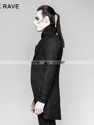 Black Gothic Gentleman Steampunk Suit for Men 