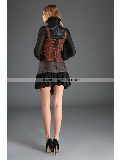 Steampunk Leather Skirt with Pouch