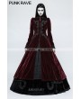 Punk Rave Red Gothic Palace Swallow Tail Long Dress Jacket for Women