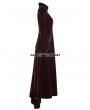 Punk Rave Red Gothic Palace Swallow Tail Long Dress Jacket for Women