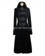 Devil Fashion Black Velvet Chinese Knot Gothic Vintage Long Jacket for Women