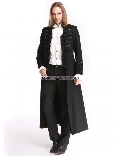 Gothic long coat mens sale