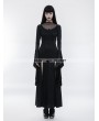 Punk Rave Black Gothic Gorgeous Lace Split Dress