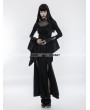 Punk Rave Black Gothic Gorgeous Lace Split Dress