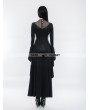 Punk Rave Black Gothic Gorgeous Lace Split Dress