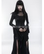 Punk Rave Black Gothic Gorgeous Lace Split Dress