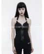 Punk Rave Black Gothic Punk Zipper Vest for Women