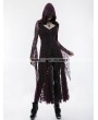 Punk Rave Gothic Witch Long Hooded Coat for Women