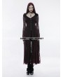 Punk Rave Gothic Witch Long Hooded Coat for Women