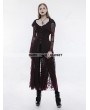 Punk Rave Gothic Witch Long Hooded Coat for Women