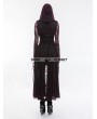 Punk Rave Gothic Witch Long Hooded Coat for Women