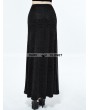 Devil Fashion Black Gothic Sexy Cross Long Skirt for Women