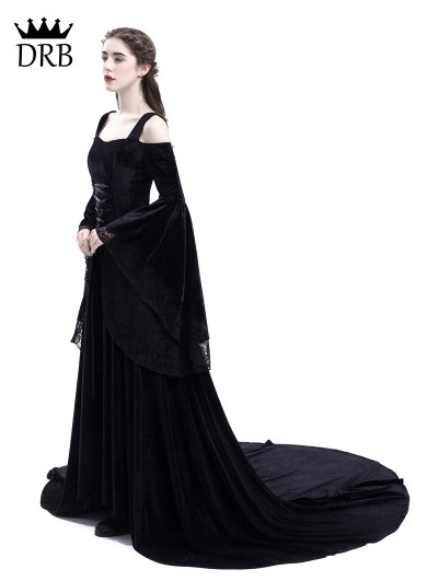 medieval dress black