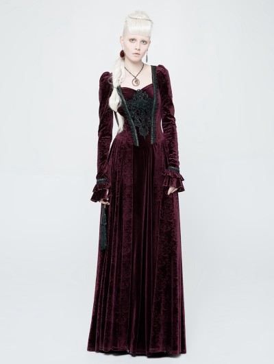 velvet goth dress