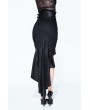 Devil Fashion Black Sexy Gothic High-Low Skirt for Women