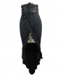 Devil Fashion Black Sexy Gothic High-Low Skirt for Women