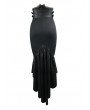 Devil Fashion Black Sexy Gothic High-Low Skirt for Women