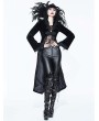 Eva Lady Black Gothic Vampire Dark Queen Coat for Women