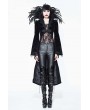 Eva Lady Black Gothic Vampire Dark Queen Coat for Women