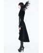 Eva Lady Black Gothic Vampire Dark Queen Coat for Women