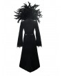 Eva Lady Black Gothic Vampire Dark Queen Coat for Women