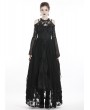 Dark in Love Black Gothic Retro Lace Off-the-Shoulder Cape for Women