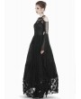 Dark in Love Black Gothic Retro Lace Off-the-Shoulder Cape for Women