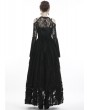 Dark in Love Black Gothic Retro Lace Off-the-Shoulder Cape for Women