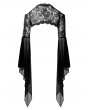 Dark in Love Black Gothic Retro Lace Off-the-Shoulder Cape for Women