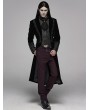 Punk Rave Black Retro Gothic Velvet Masquerade Ball Coat for Men