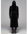 Punk Rave Black Retro Gothic Velvet Masquerade Ball Coat for Men