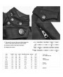 Punk Rave Black Gothic Military Style Long Thick Jacket for Men