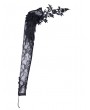 Dark in Love Black Gothic Flower Lace Sleeve for Women