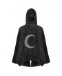 Punk Rave Fashion Street Gothic Dark Velvet Embroidered Cloak Jacket for Women