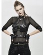 Devil Fashion Black Gothic Punk PU Leather Pocket Harness 