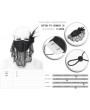 Devil Fashion Black Gothic Lace Flower Feather Mask for Women