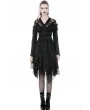 Dark in Love Black Gothic Lace Short Kimono Dress