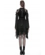 Dark in Love Black Gothic Lace Short Kimono Dress