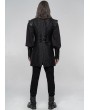 Punk Rave Black Gothic Punk Chinese Han Style Waistcoat for Men