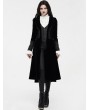 Punk Rave Black Retro Noble Gothic Vampire Coat for Women