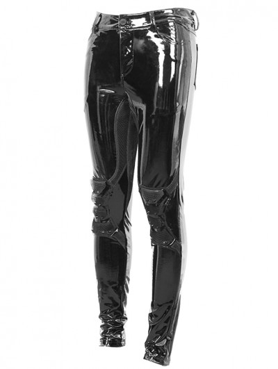 balmain mens vinyl pants