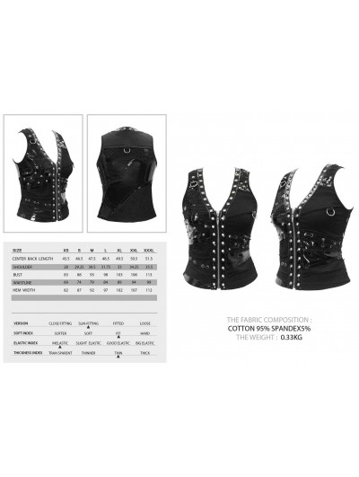 corset (belt) DEVIL FASHION - Laying Down The Law Punk Metallic