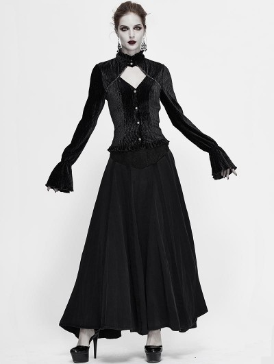 Fashion Gothic Top For Women / Female Vintage Stylish Clothing