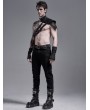 Punk Rave Black Gothic Punk Metal Long Casual Slim Pants for Men