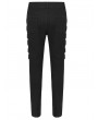 Punk Rave Black Gothic Punk Metal Long Casual Slim Pants for Men